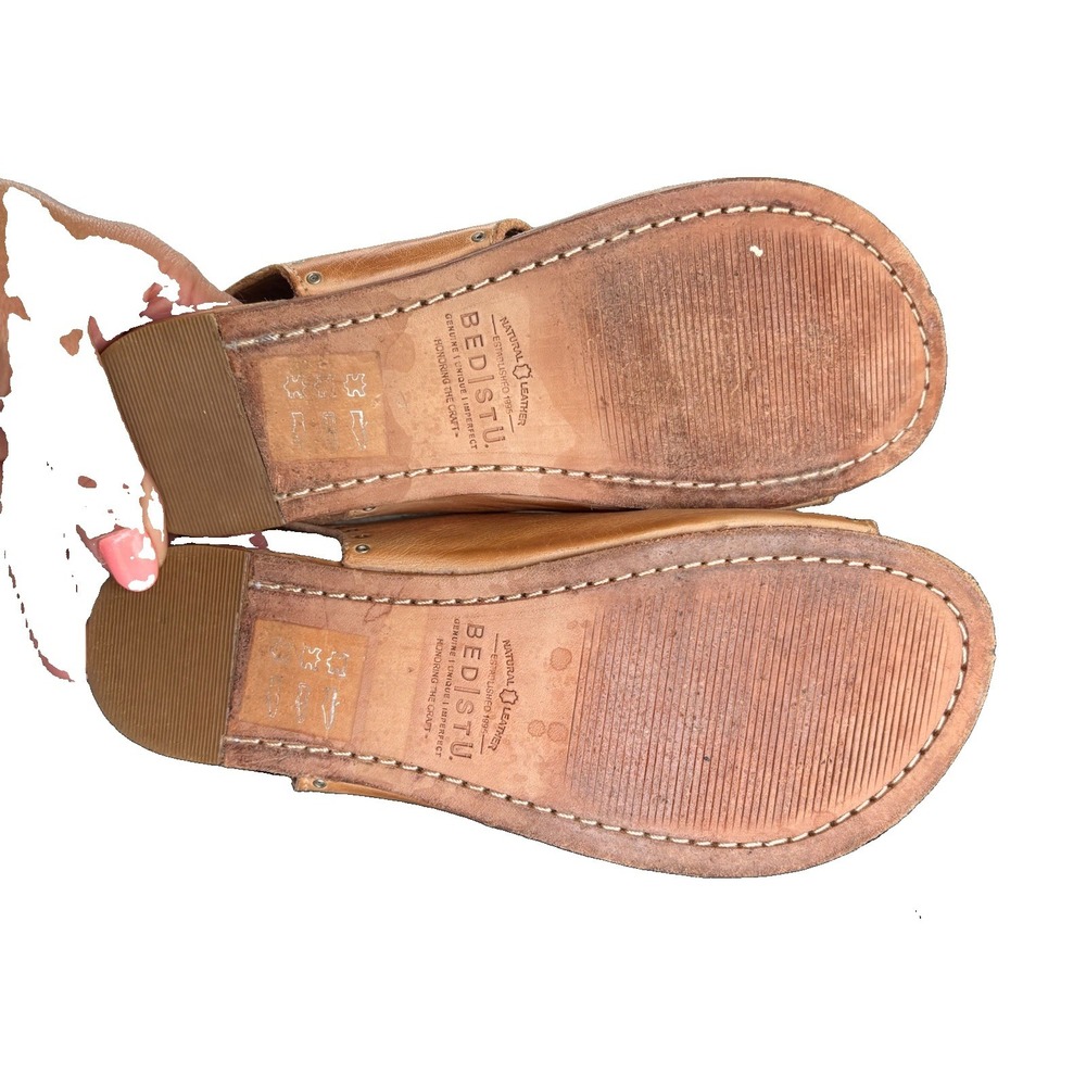 Bed Stu Misha Leather Sandals Rustic Tan Women's Size 6 Handmade Boho - Picture 6 of 8